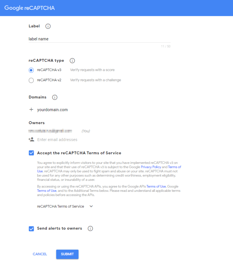 Hướng dẫn chi tiết cách lấy Site Key, Secret Key Google reCAPTCHA - Ảnh 3