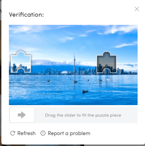 Captcha TikTok (Kéo thả - Web)